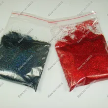 50 г x 1/25"(0,1 мм) Блестки для ногтей черно-Красного цвета блестящий тонкий блеск для ногтей пыли порошок для ногтей искусство и блестки для ногтей
