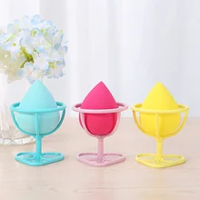 Многофункциональный косметический спонж конфетного цвета с слоеной сушильная подставка держатель спонжа для макияжа пуф для макияжа набор случайный цвет