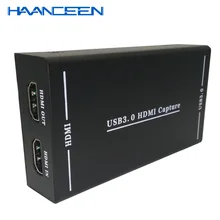 USB 3,0 HD видео игры захват 4 K 1080 P игра прямые трансляции видео конвертер Поддержка 4 K видео микрофон для xbox один PS4 WII U