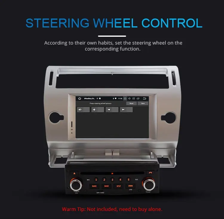Flash Deal LJDA 1 Din Android 8.0 Car DVD Player For Citroen C4 Multimedia GPS Navigation Auto Radio Octa Core 4G+32G Headunit Stereo Audio 12