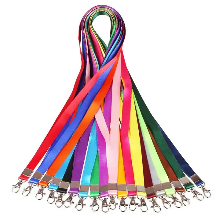 

Hanging Neck Rope Lanyard for ID Card Holder ID Pass Card Name Badge Holder Keys Metal Clip