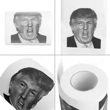 Дональд Трамп Humour рулон туалетной бумаги Новинка Забавный кляп подарок дампа Мода