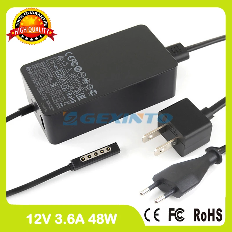 12V 3.6A 48W AC Adapter tablet pc charger 1536 for Microsoft Surface