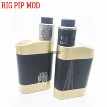 2017 new Rig Pig Style Electronic Cigarette 18650 Mechanical Mod Kit e-cigarettes RDA Atomizer