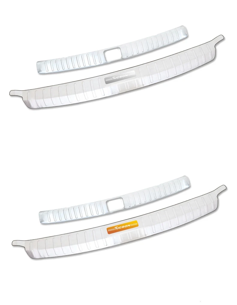 Задняя защита багажника, Декоративная полоса, задняя дверь, украшение, яркая полоса для hyundai Tucson, автомобильные аксессуары