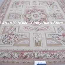 8'x10' Aubusson ручной работы шерстяные коврики цветочный узор