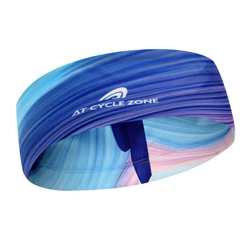 Спортивная повязка для головы для мужчин и женщин эластичная силиконовая Нескользящая повязка для волос полоса Футбол Теннис - Цвет: D