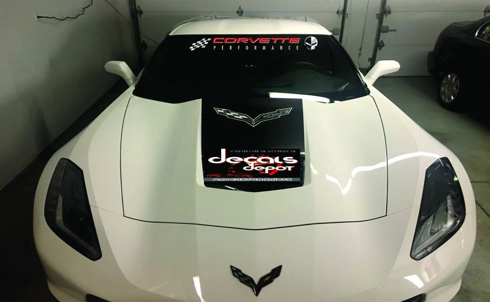

For WINDSHIELD BANNER DECAL Corvette Graphic Decals C3 C4 C5 C6 C7 ZO6 ZR1 Stingray