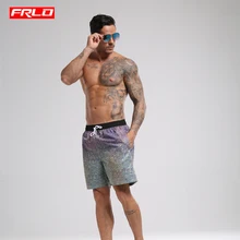 Летние мужские принт пляж Бикин Плавание одежда Шорты Sexy штаны доски для серфинга Шорты Sanya быстрое высыхание внутренний слой Купальник
