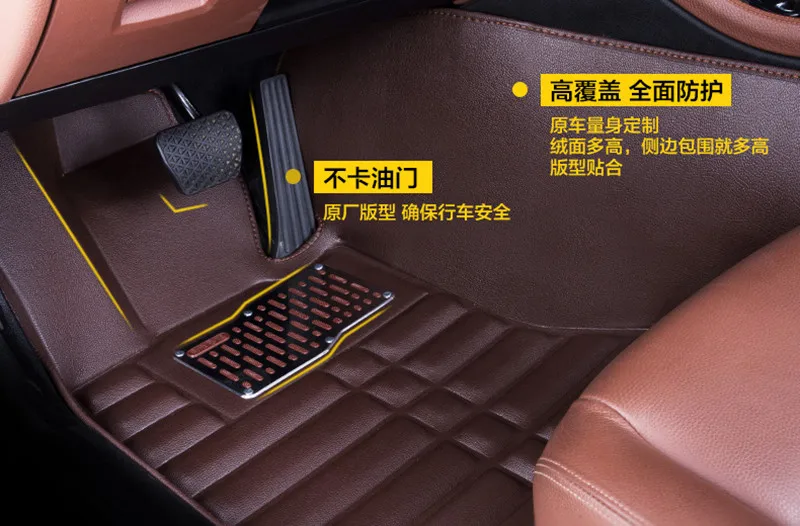 Кожаные автомобильные коврики для hyundai Sonata 2006-2013 автомобиль-Стайлинг на заказ автомобильный коврик