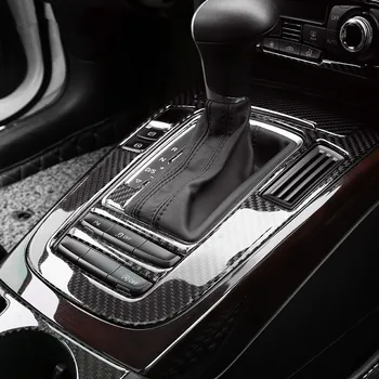

Carbon Fiber Center Console Gear Shift Panel Decoration Cover Trim For Audi A4 B8 2012-2016 Car Interior Accessories