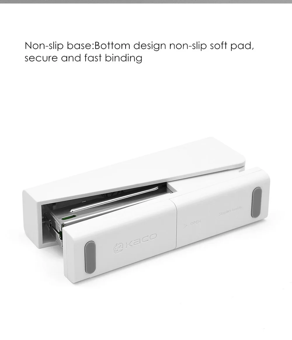 Степлер Xiaomi Mijia Kaco LEMO 24/6 26/6 с 100 скобами для переплета бумаги бизнес школы офиса