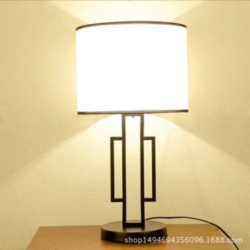 

TUDA 30X56.5cm Free Shipping Modern Chinese Style Table Lamp For Bedroom Bedside Living Room LED Table Lamp Home Decor E27