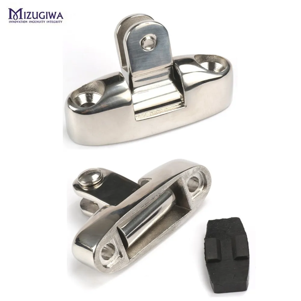 Mizugiwa 2Pcs/lot 316 Marine SS Boat Bimini Top Side Mount 150 Degree