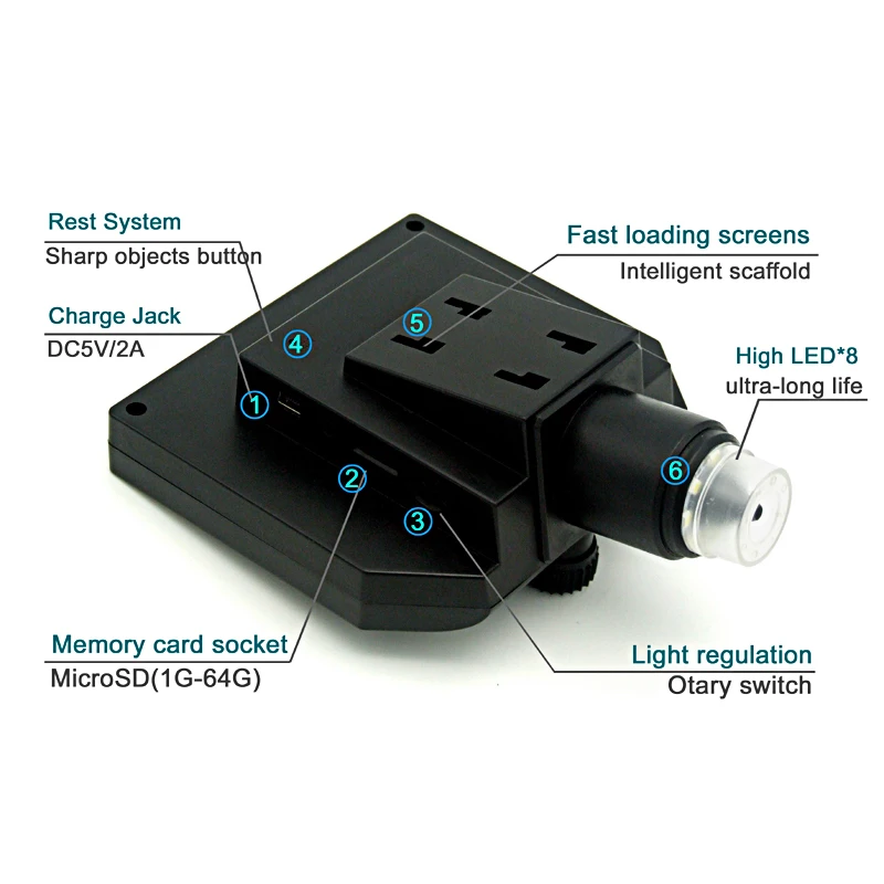 Микроскоп Цифровой с ЖК экраном 4 3 дюйма 600X USB|digital video microscope|vga microscopeusb microscope digital |