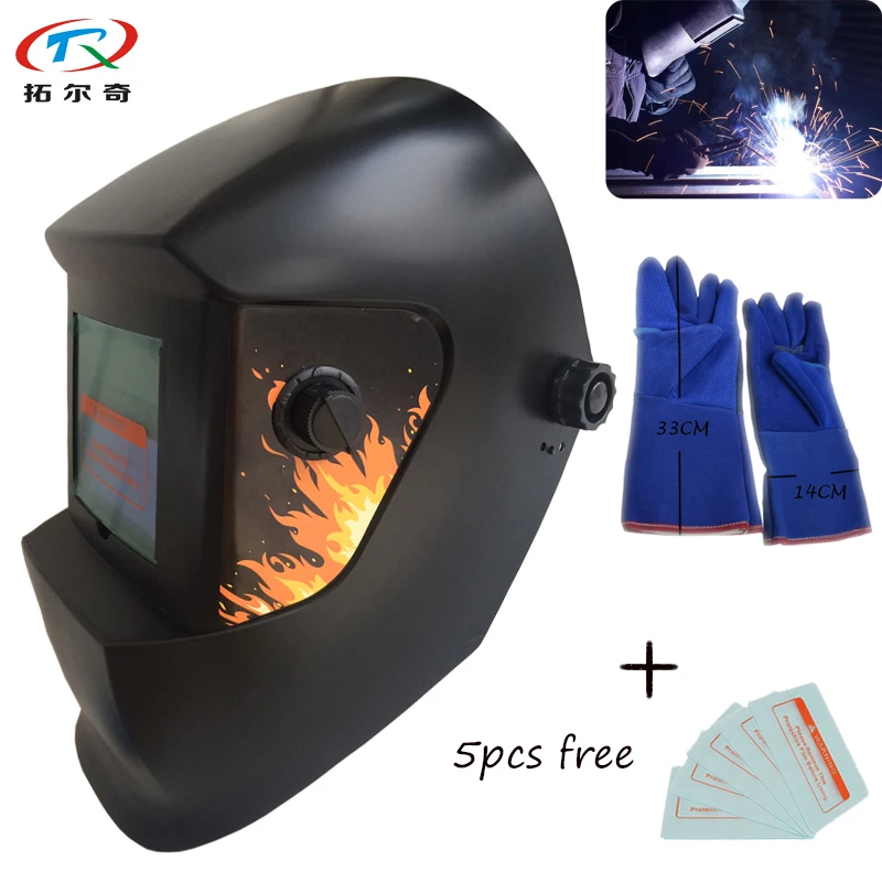 Mig Tig Arc Welding Helmet Automatic Darkening DIN9 13 Outside Control