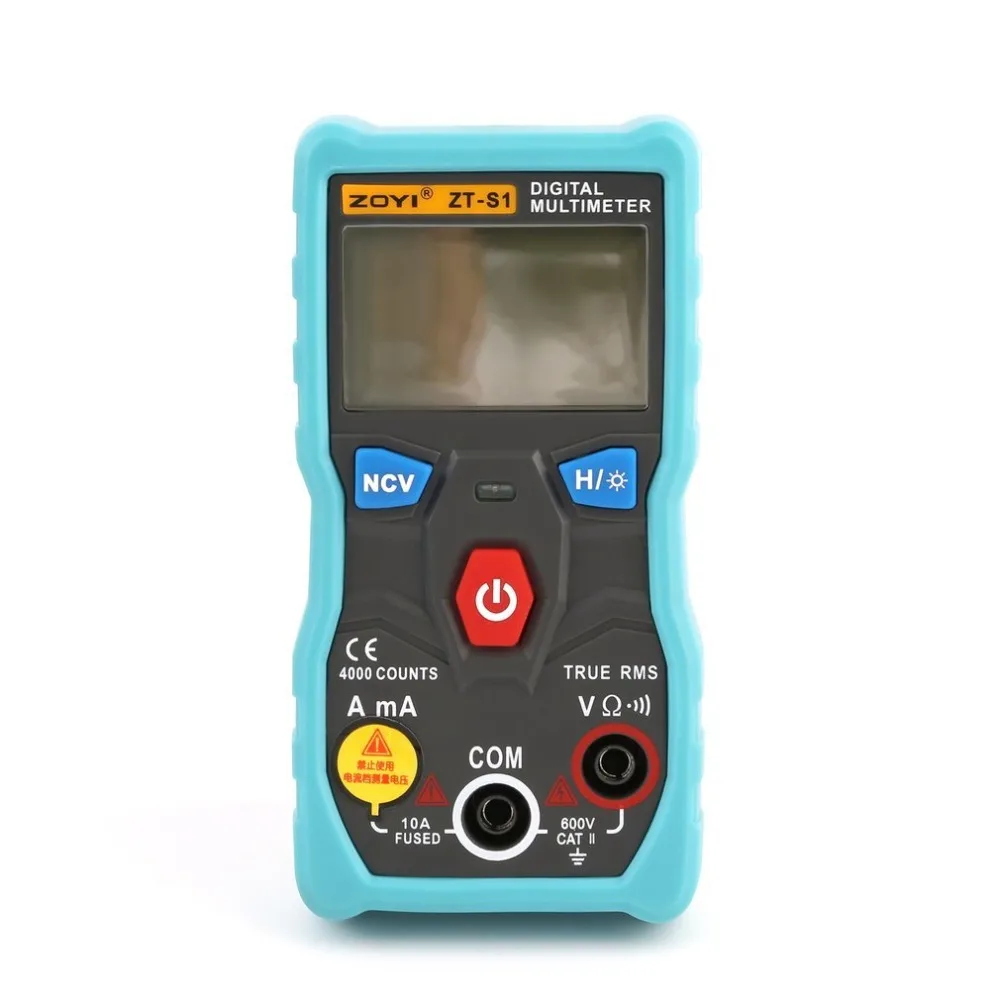 

Digital Multimeter ZOYI DC/AC Voltage Current Meter Handheld Ammeter Ohm Diode NCV Tester 4000 Counts Multitester No Contact