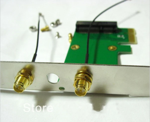 

NEW 2in1 wireless wifi mini pci-e card to pci-e pci express adapter