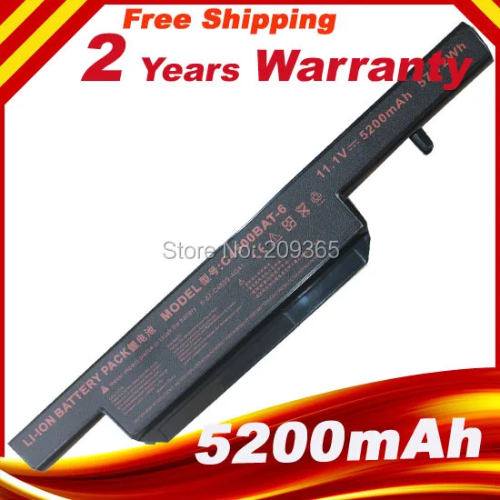 Billige Laptop Akku für Clevo BAT B5105M C4100 C4500 C4500BAT 6 C4500Q 5200Mah 6 Cell