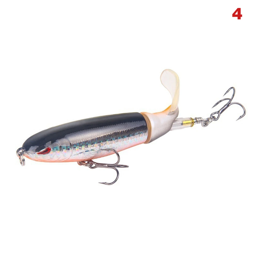 Бионическая приманка, рыболовная приманка в форме рыбы, спасательная бионическая приманка, 3D глаза, двойные крючки, вращающиеся хвостовые приманки ASD88 - Цвет: 4