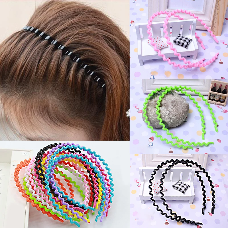 Hot Women Super Thin Hairbands Wave Glitter Headwear Hair Accessories