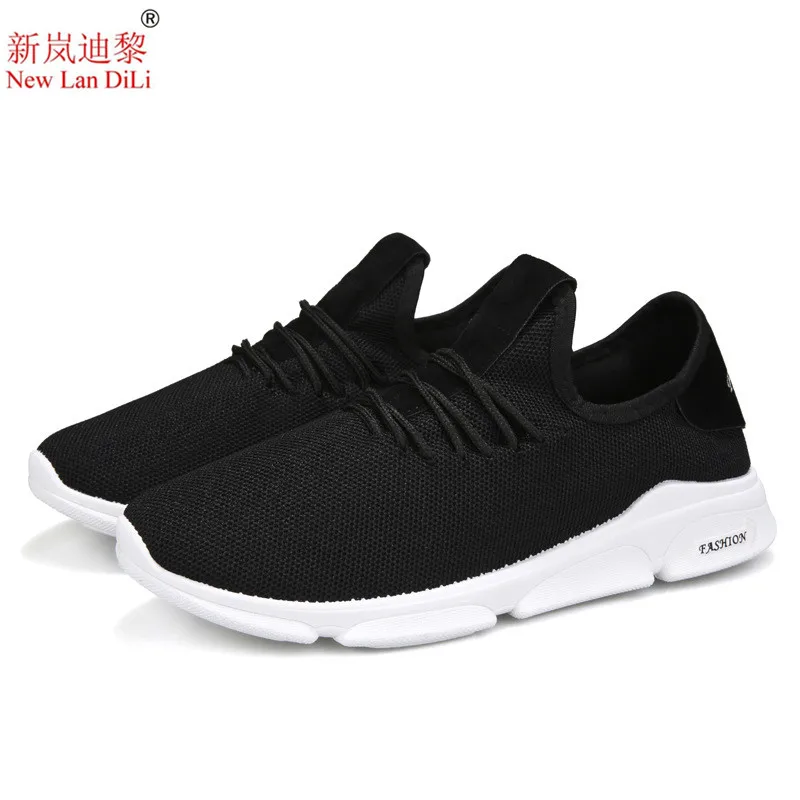 

New men's shoes Men's black casual shoes with breathable trend single shoes student white shoes Chaussures de course