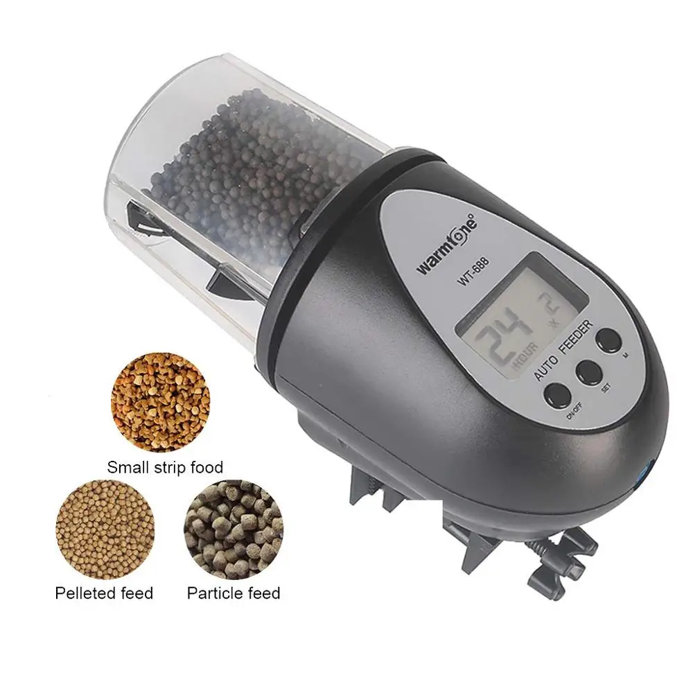 

Portable Automatic Electrical Fish Feeder Digital Fish Tank Timer Feeder Home Aquarium Tank Food Feeding Weekend Holiday Helper
