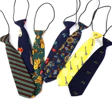 New Hot Sale Kids Boy's Necktie Cotton Striped Floral Neck Tie for Children Suits 6cm Print Ties Slim Girls Tie Gravatas