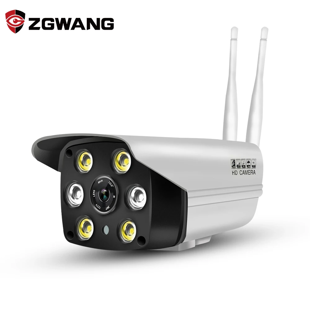 Водонепроницаемая цилиндрическая ip камера ZGWANG 1080P Wi Fi беспроводная наблюдения