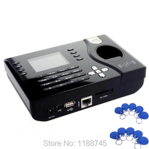 Realand Биометрические FP отпечатков пальцев и ID RFID карты часы-Регистратор посещений USB клиент TCP/IP A-C081 с 10 шт. синие метки