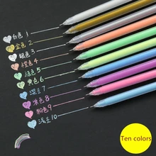 Climemo 0,6 мм, милый дизайн, чернила, 10 цветов, маркер для рисования, красочные Канцтовары, планировщик, блокнот, сделай сам, маркировка