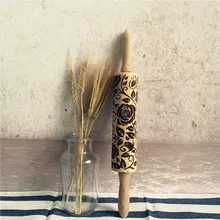 Рождество тиснение Скалка выпечки печенье лапша печенье, фондан, пирог тесто гравировкой ролик rouleau patisserie bois Горячий