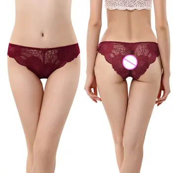 

Women's Panties Underwear Sexy Lace Panties Cotton Seamless Transparent Briefs Low-Rise Bow And Floral Lingerie 2018 New Hot