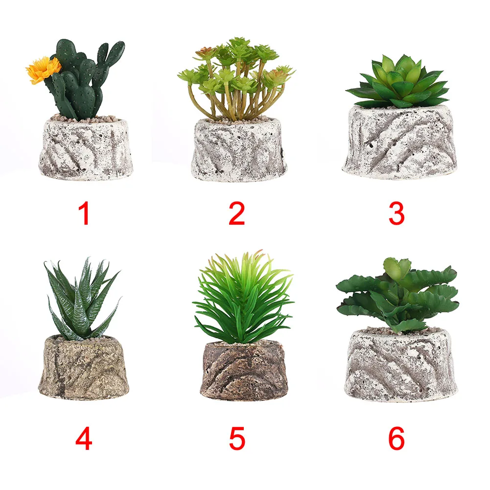 

Artificial Plant Craft Living Room Garden Simulation Bonsai Home Decoration Ornaments Mini Potted Succulent Table Gift Desktop