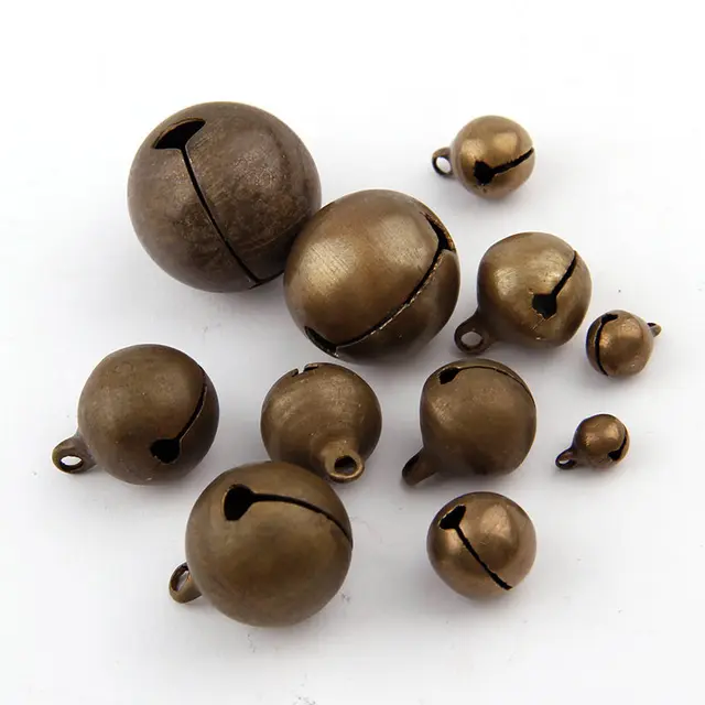 6-22mm Copper Antique Bronze Christmas Open Bells Pendant Handmade Party DIY Crafts Accessories 1