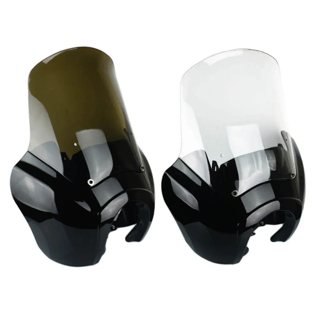

Motorcycle Headlight 15" Windshield Front Fairing Cover Hardware Kit For Harley Dyna FXDXT T-Sport HD