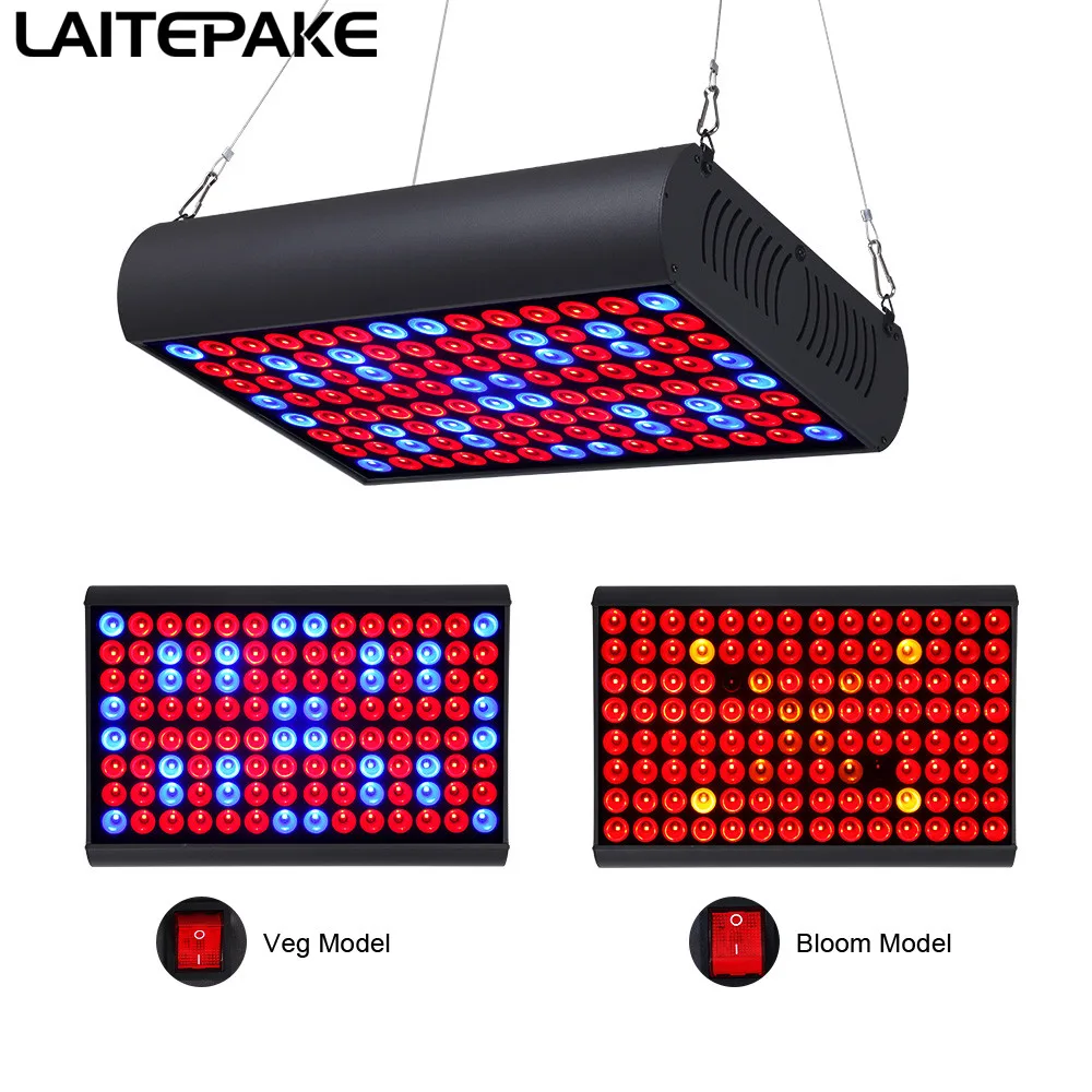 

10 pcs LED Grow Light 300W Full Spectrum Panel Dimmable Dual Mode Growing Lamp for all Greenhouse Hydroponics Indoor Plants Grow