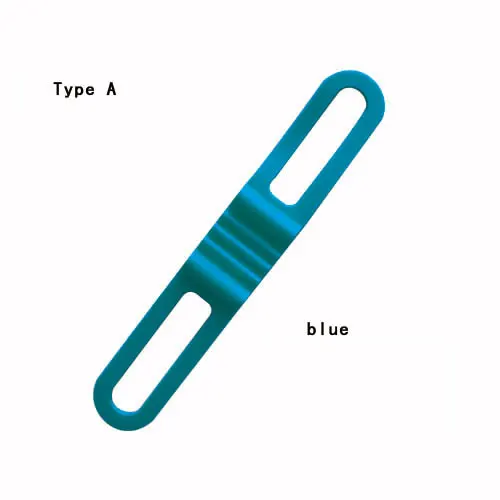 4 шт./упак. силиконовый ремешок велосипед передний свет держатель руль велосипеда фиксации галстук Bycicle крепеж для фонарика держатель динамика - Цвет: Blue
