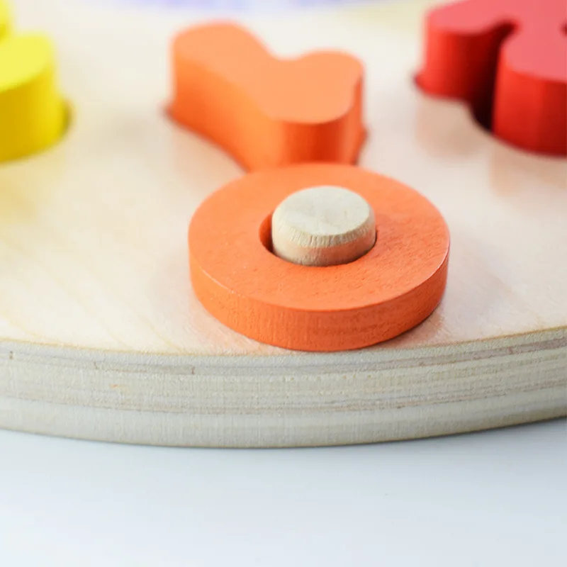 Auxiliares de Ensino Contagem de Brinquedo de Madeira Pré-escolar Bebê Montessori Brinquedos Educação Precoce Matemática Relógio Digital Forma Geométrica Correspondência Mod. 337110 9 Cheap Brinquedos mat.