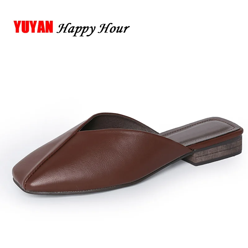 New 2019 Summer Shoes Women Squre Heel Sandals Soft Leather Fashion Brand Women's Sandals Low Heel 3cm ZH2951