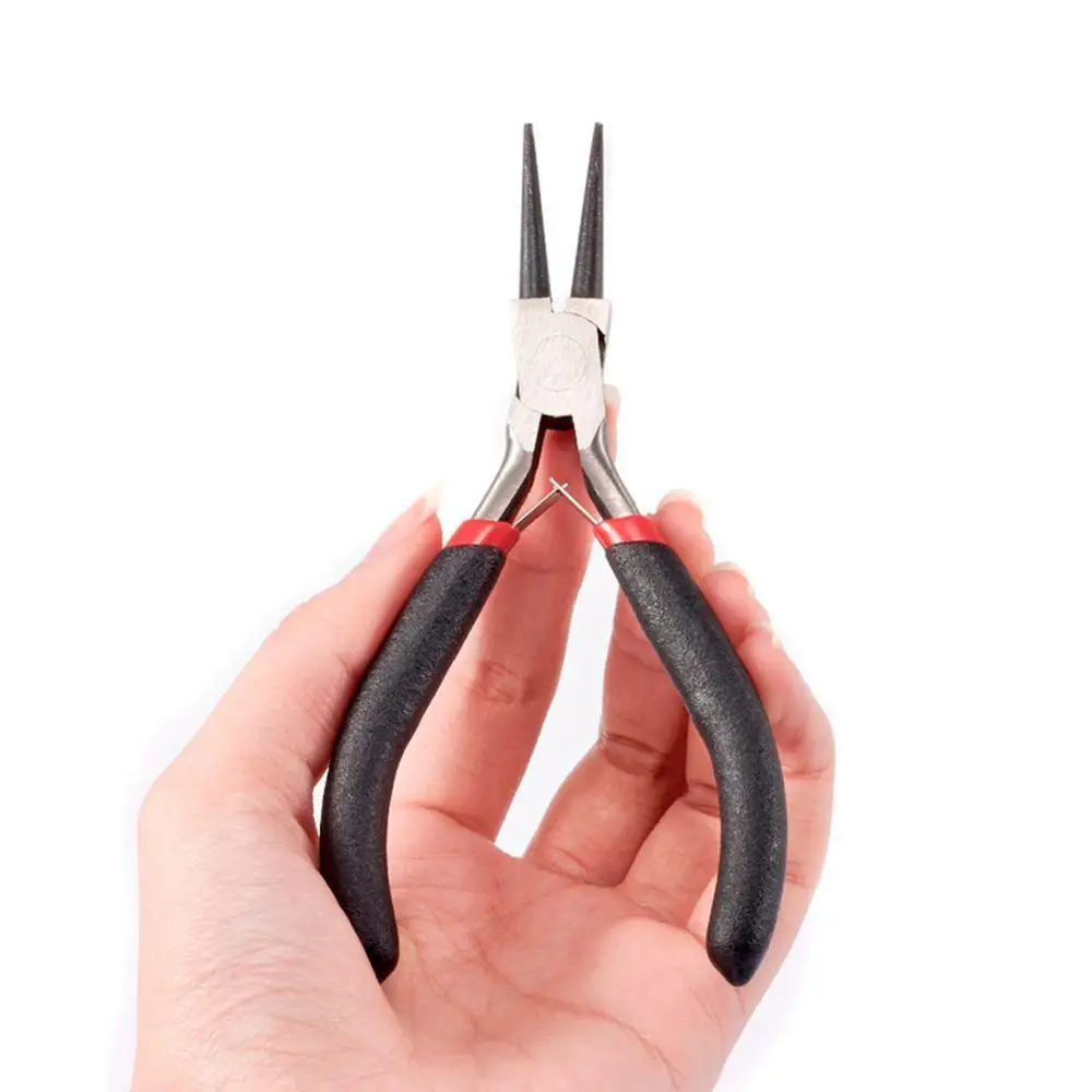 45 # Сталь DIY ювелирных Наборы инструментов: круглый нос Щипцы для наращивания