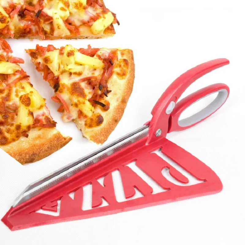 

Hot Practical Pizza Scissors Stainless Steel Pizza Shovel Scissors Type Pizza Baking Toolsl Kitchen Scissors