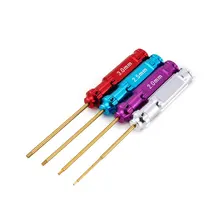 Портативный Белый стальной 1,5 мм/2,0 мм/2,5 мм/3,0 мм отвертка гаечные ключи Шестигранная отвертка Набор инструментов для радиоуправляемого гусеничного автомобиля D90 осевой SCX10