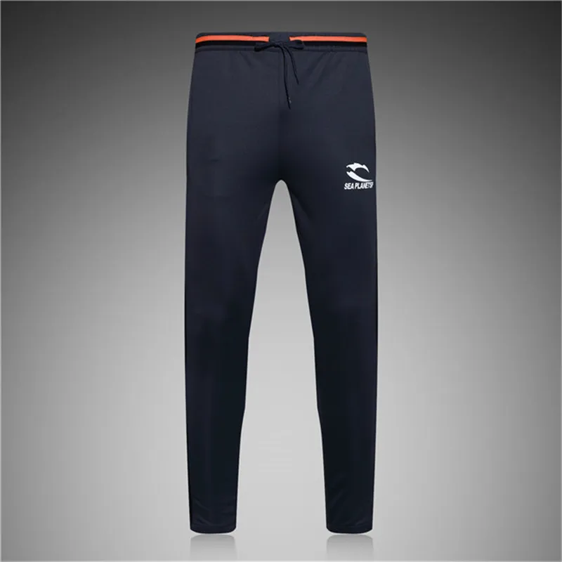 2016 Zipper pocket Soccer Training Long Pants Professional Men Football