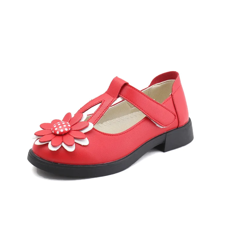 

Girls small shoes 2018 autumn new girls single shoes primary high school performance shoes kids leather shoes