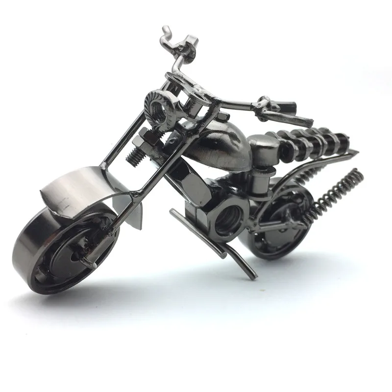 M35 14cm Creative Handmade Motorcycle Model Motorbike Desktop Decor