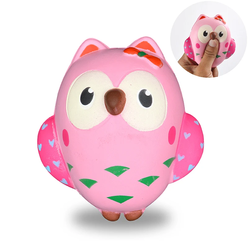 11cm Cute Owl Squishy Toys Funny Slow Rising Anti-Stress Squeeze Toy Kid Gift Squishies Fun Toys Stress Relief Toy