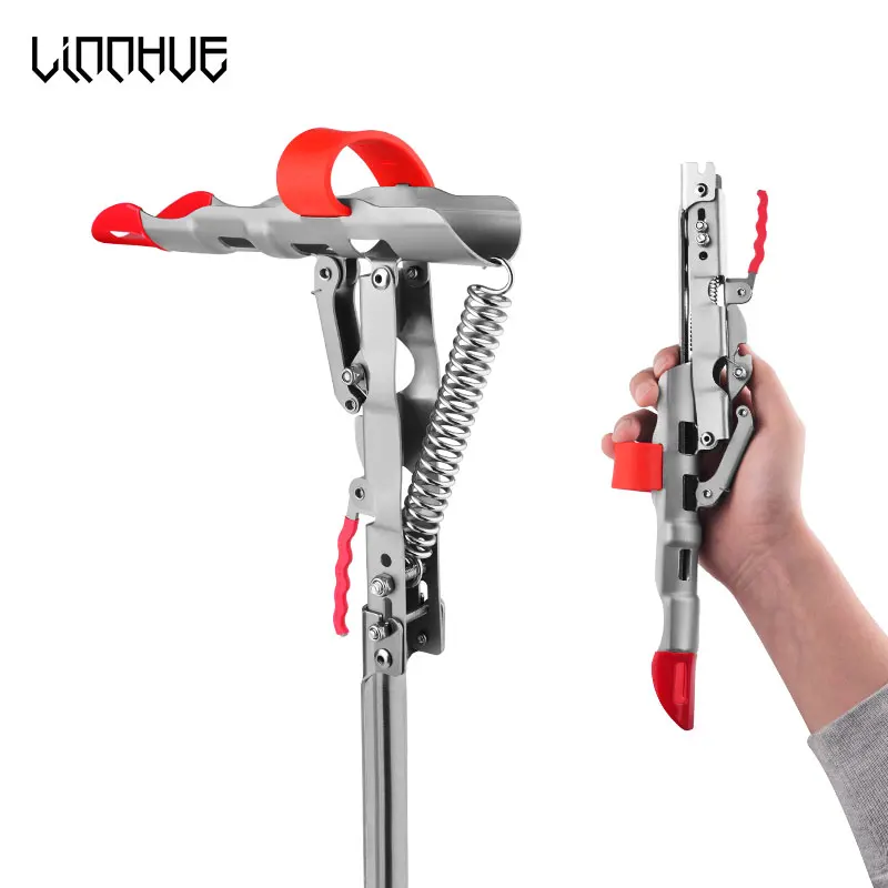 

LINNHUE Fishing Rod Holder Spring Automatic Full Stainless Steel Adjustable Sensitivity Folding Fishing Accessories Bracket