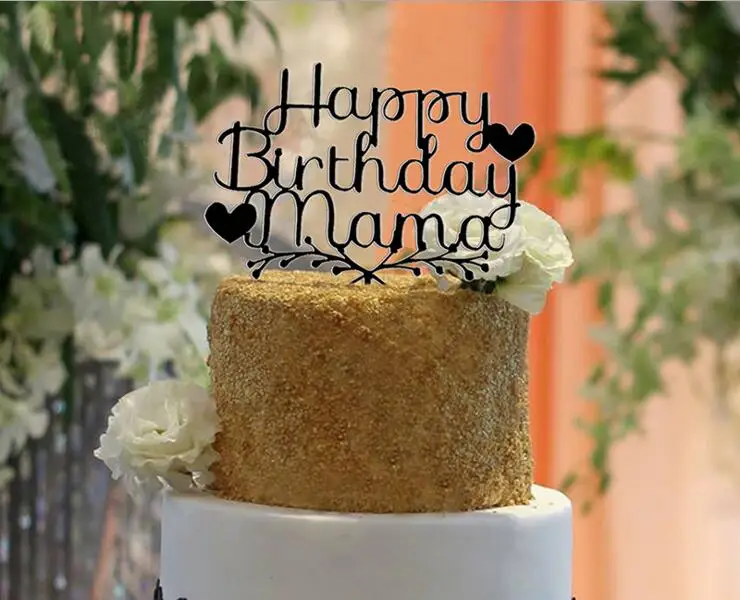 Cake Design Patisserie Cuisine Arts De La Table Joyeux Anniversaire Maman Papa Maman Papa Paillettes Cake Topper Celebration Personnalises