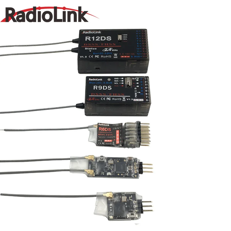 

Radiolink R12DSM R6DSM R6DS R9DS R12DS Receiver 2.4G Signal for AT9 AT9S AT10 AT10II RC Remote Control Multiple choice